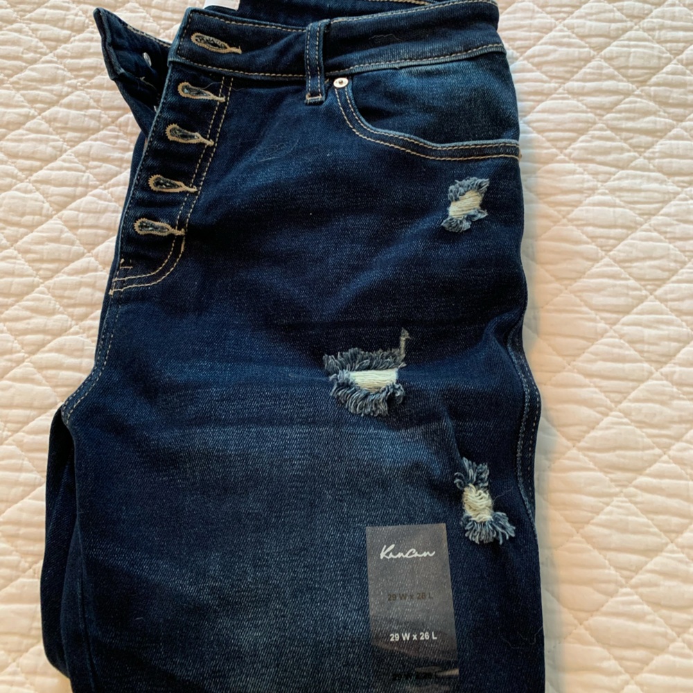 KanCan Distressed Dark Wash Jeans
